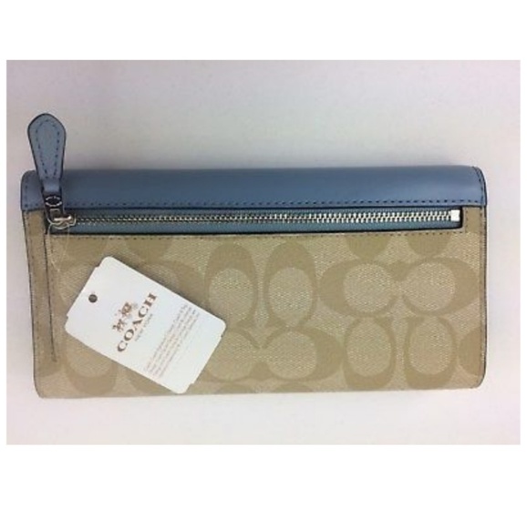 🍒NWT🍒 COACH SIGNATURE CHECKBOOK WALLET - Picture 6 of 7